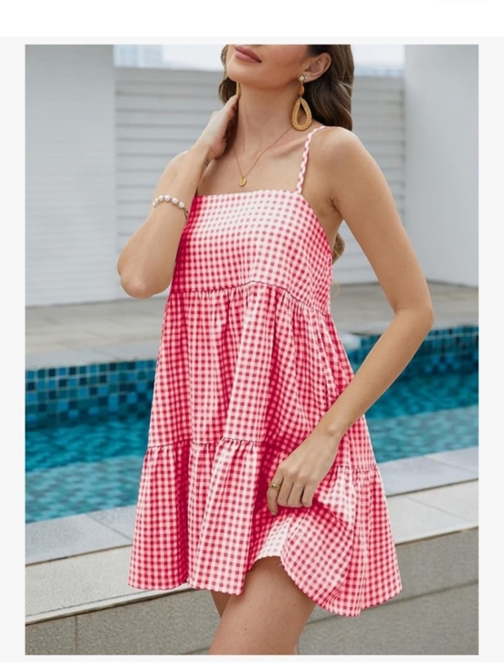 Elleven Dresses & Skirts - NWT Elleven Red Gingham Mini Dress - Large